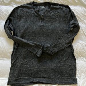 Large Henley style long sleeve